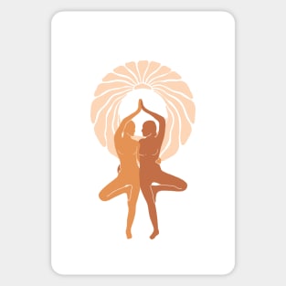 Friendship Unity Yoga Position Sticker